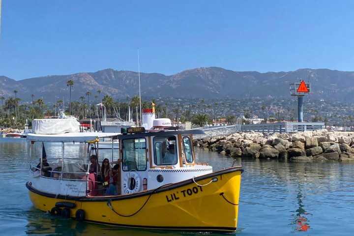 a small boat in a body of water