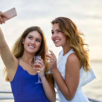 a man and a woman posing for a picture